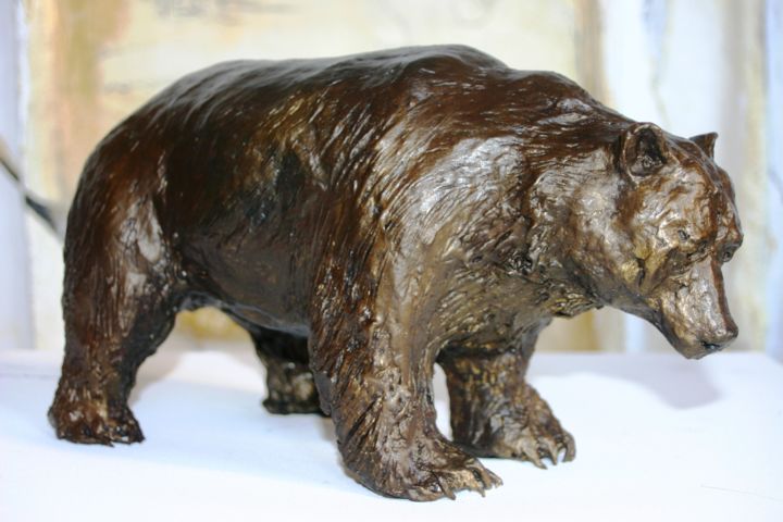 Sculpture titled "Ours" by Soussan-Morin, Original Artwork