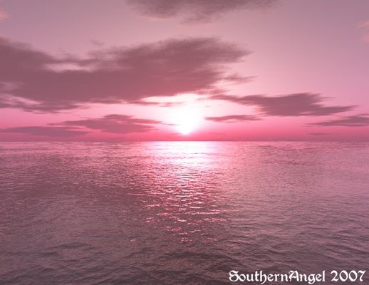 Arts numériques intitulée "Peacefull Sunset" par Southernangel, Œuvre d'art originale