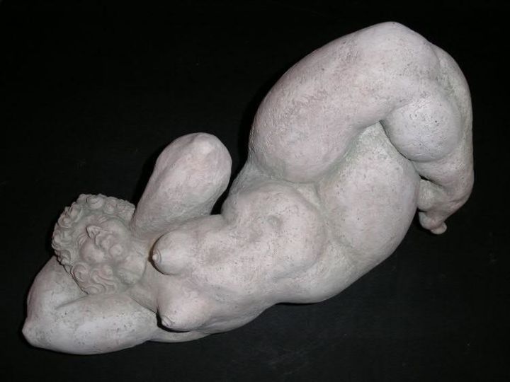 Skulptur mit dem Titel "Fansy" von Natalia Shapira, Original-Kunstwerk