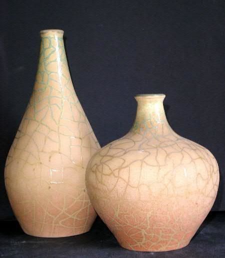 Sculpture titled "Ceramic bottles" by Natalia Shapira, Original Artwork
