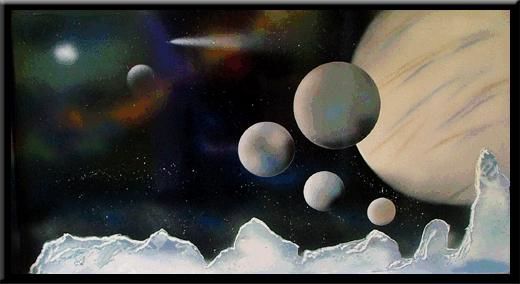 Painting titled "Blue Moon" by Nathan Harman, Original Art,