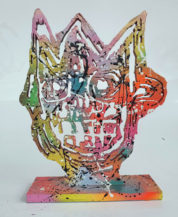 Sculpture titled "SPACO Roi Basquiat…" by Spaco, Original Artwork, Resin