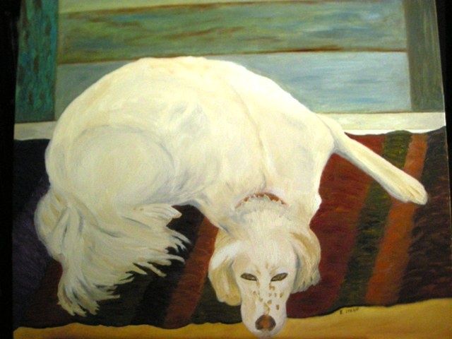 Painting titled "Molly" by Eugenia Spanò, Original Artwork