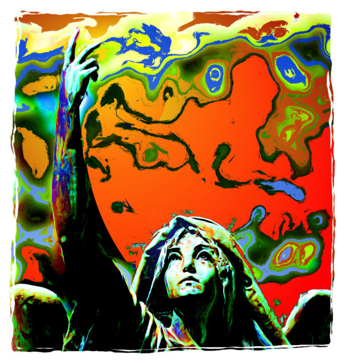 Digital Arts titled "the-angel-full-edit…" by Joshua Bindseil, Original Art, Digital Painting