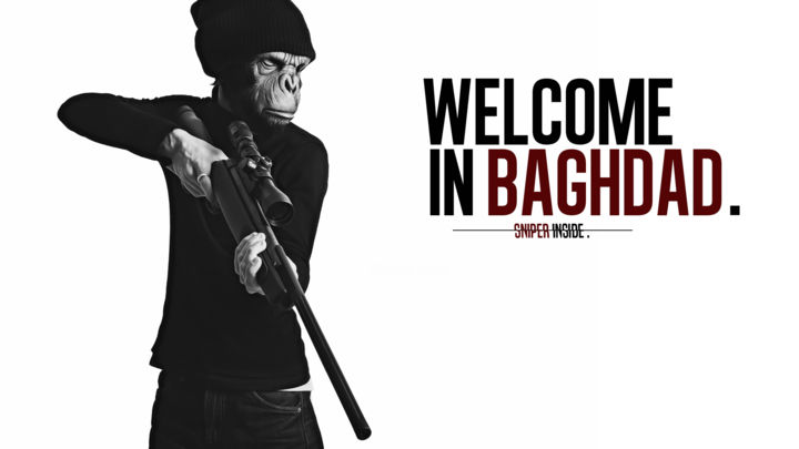 Photographie intitulée "Welcome_In_Baghdad.…" par Cedric Gehin, Œuvre d'art originale, Photographie numérique