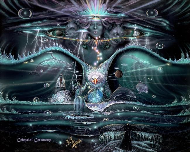 Digital Arts titled "Celestial Ceremony" by Spirit Dance, Original Artwork