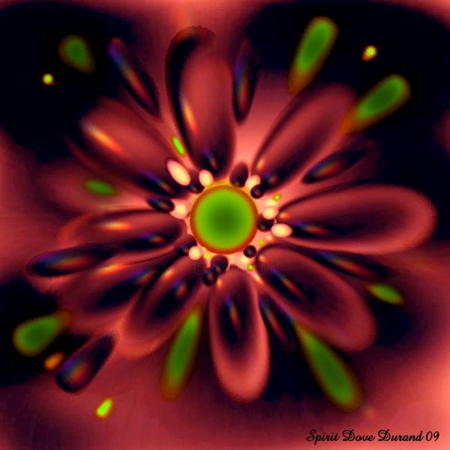 Arte digitale intitolato "Spirit Of A Flower" da Spirit Dove Durand, Opera d'arte originale