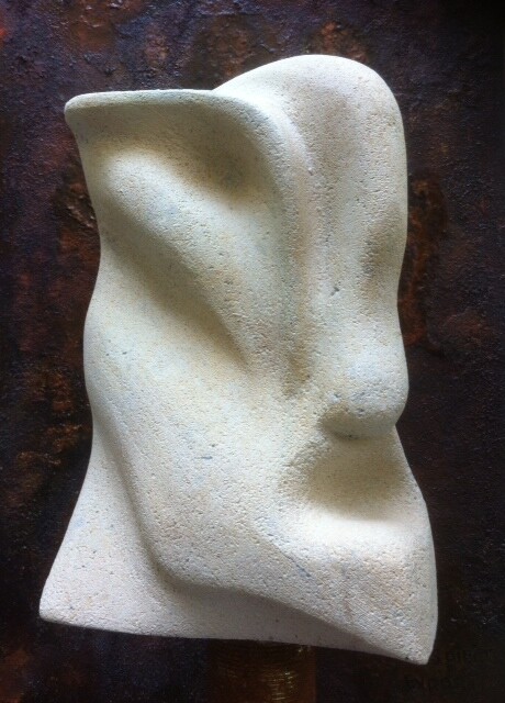 ""Les faces fauves"" başlıklı Heykel Spirit Exposito tarafından, Orijinal sanat, Gaz beton