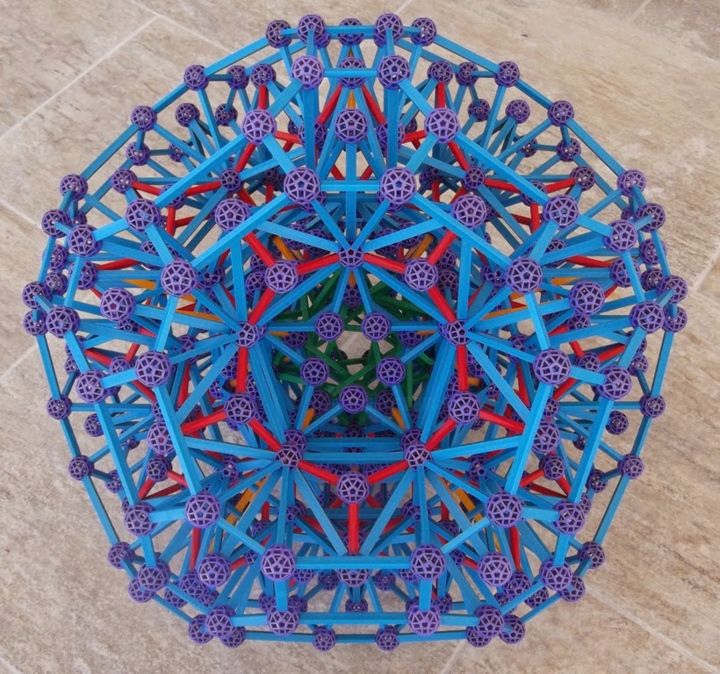 Sculpture titled "Dreamsphere Merkaba…" by Spiritual Master Free Spirit, Original Artwork, Plastic