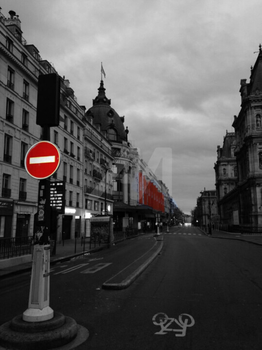 red Paris color splash (splash) red Paris color splash (splash)