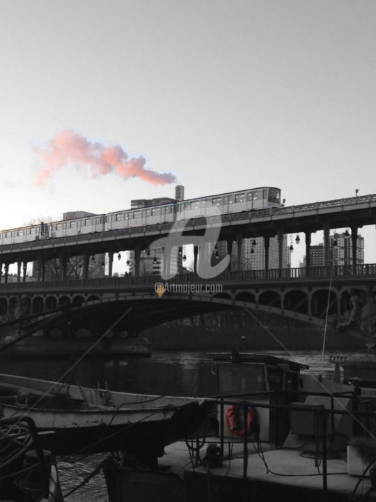 Fotografia intitolato "metro color splash" da Splash, Opera d'arte originale