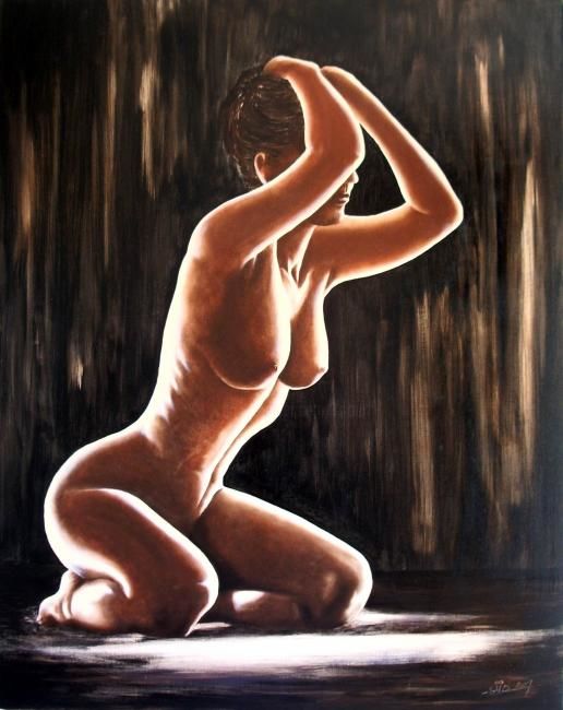Painting titled "Passionata" by Saïd Serge Berkane, Original Artwork, Oil