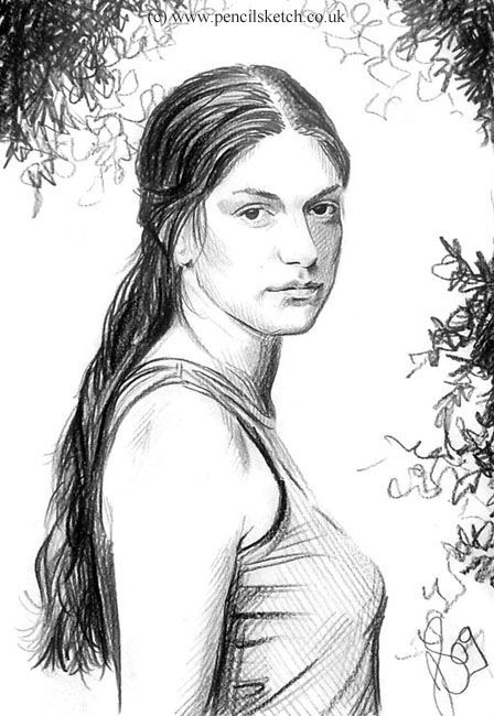 Σχέδιο με τίτλο "pencil-sketch-emma.…" από Anna Shipstone, Αυθεντικά έργα τέχνης, Άλλος