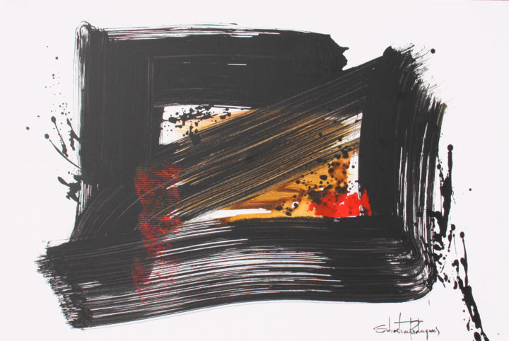 Pintura intitulada "36x24inch-5915.jpg" por Sebastiao Rodrigues, Obras de arte originais, Acrílico