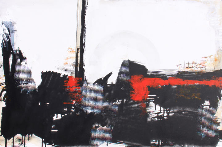 Pintura intitulada "36x24-inch.jpg" por Sebastiao Rodrigues, Obras de arte originais, Acrílico