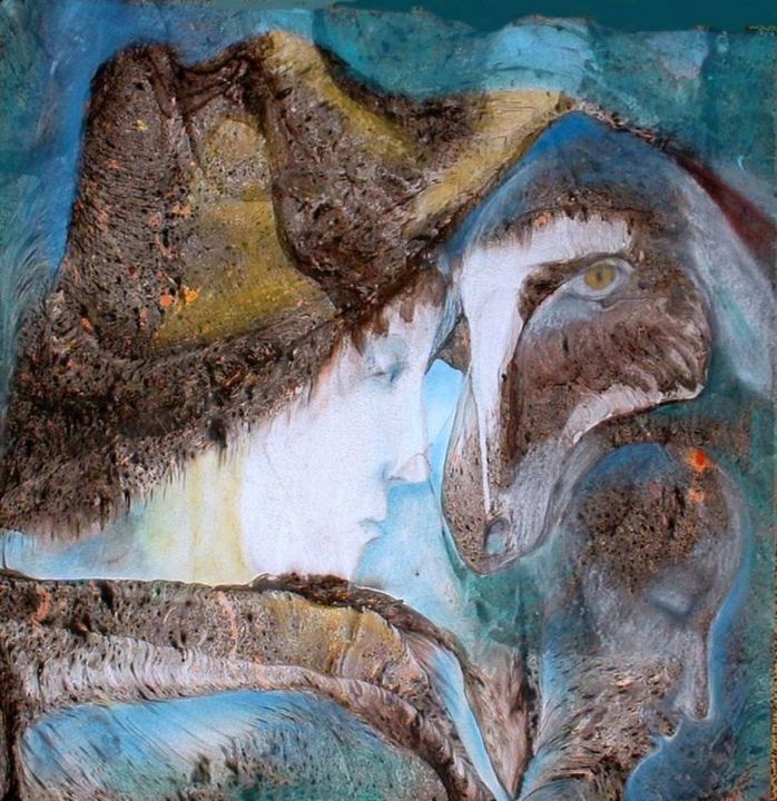 Malerei mit dem Titel "Shepherd's dream" von Ruta Cepinskaite, Original-Kunstwerk