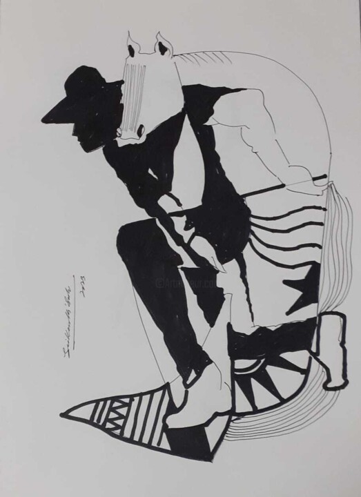 Σχέδιο με τίτλο "winner" από Srikanth Babu Adepu, Αυθεντικά έργα τέχνης, Μαρκαδόρος