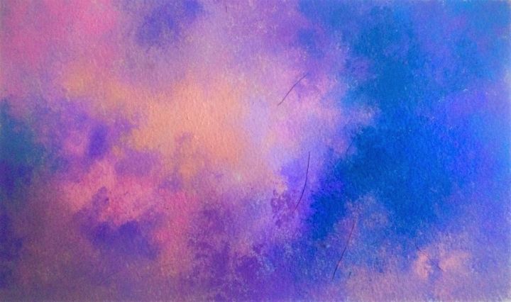 Painting titled "Here and now" by Sri Vidya Atkuru, Original Art, Oil