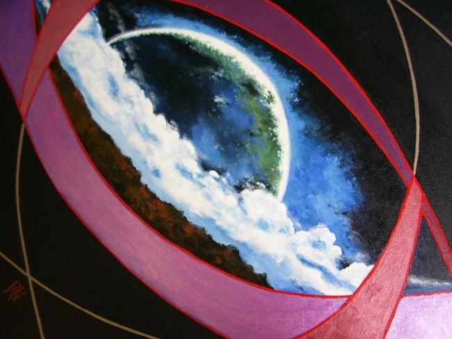 Pintura intitulada "luna III" por Sergio Roberto Vieira Srvart, Obras de arte originais