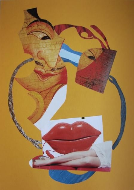 Collages titled "Voyeurism. Giddiness" by Sergey Golovatyuk, Original Artwork