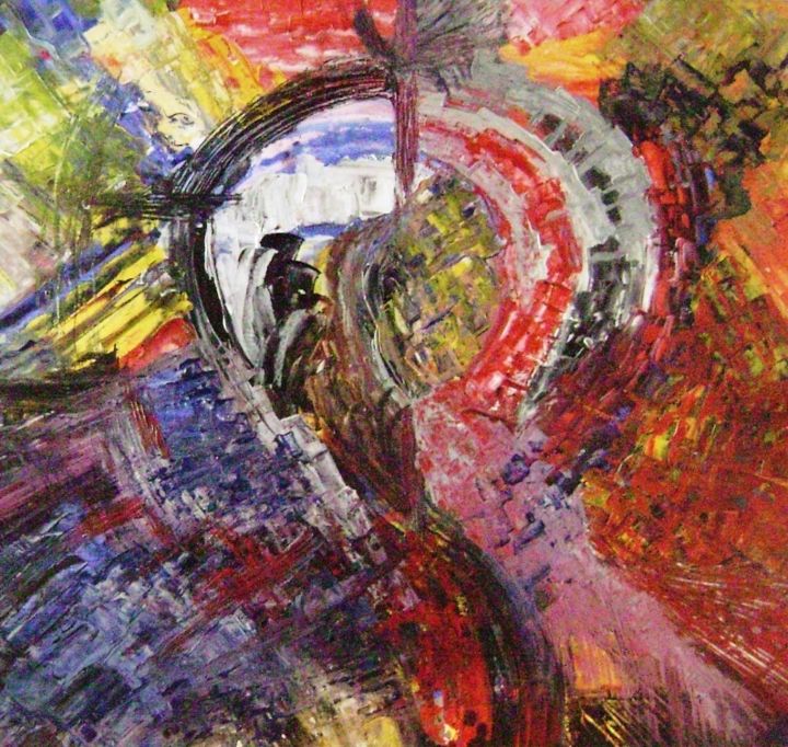 Pintura titulada "genesis-acrilico-so…" por Silvia Salomone, Obra de arte original, Acrílico