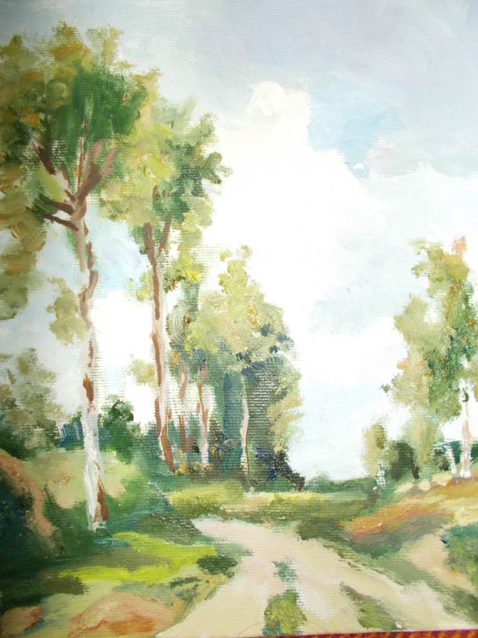 Pintura intitulada "september" por Stanislav Khodak, Obras de arte originais, Óleo