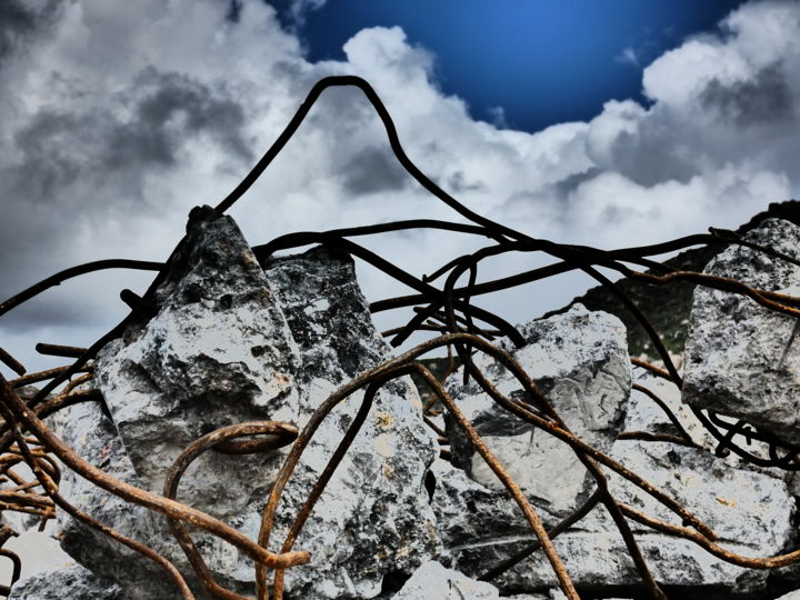 Photography titled "Rising from Rubble" by Stacey Harris, Original Artwork