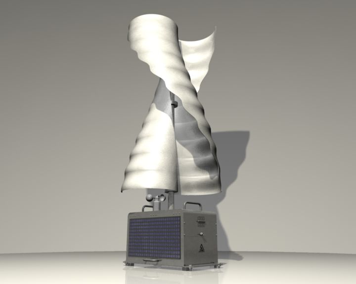 Design titled "Mobile wind turbine…" by Aleksandar Milic Stankovic, Original Artwork