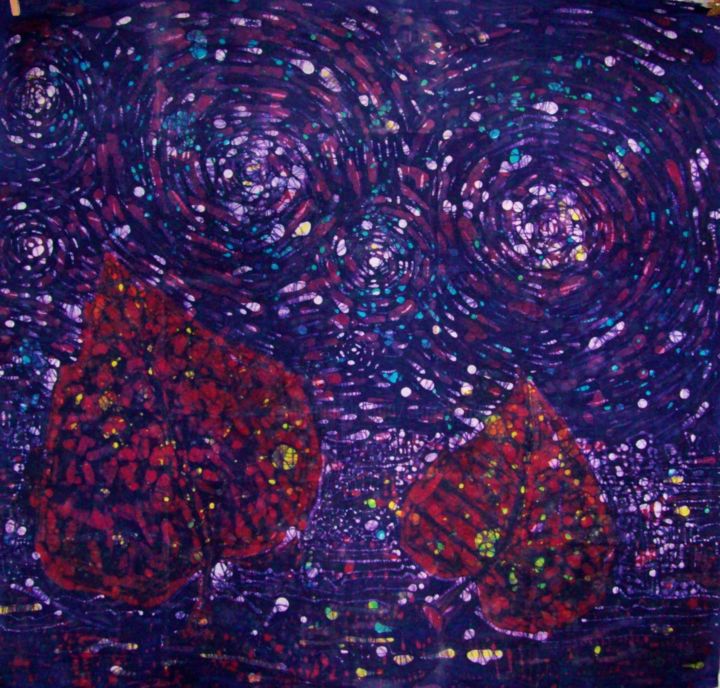 Schilderij getiteld "Starry starry night" door Stan Bigda, Origineel Kunstwerk, Anders