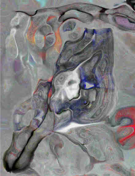 Arts numériques intitulée "cheval fou" par Robert Meeder, Œuvre d'art originale, Peinture numérique