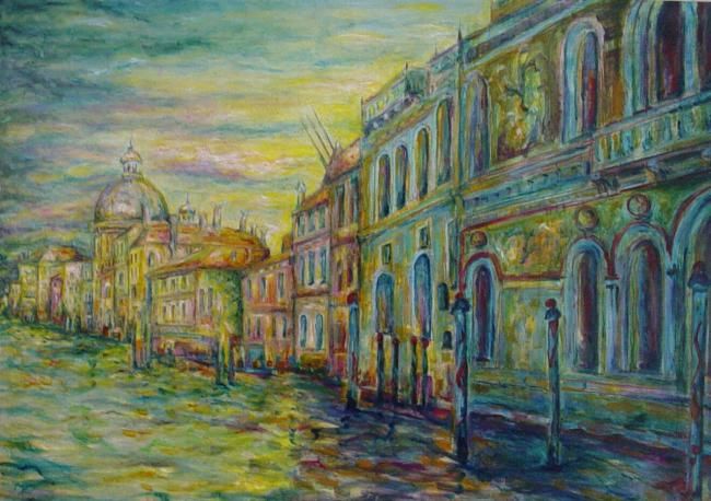 Peinture intitulée "vENISE  ENCORE" par Robert Meeder, Œuvre d'art originale