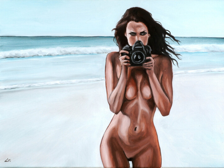 绘画 标题为“Nude photo 2” 由Stanimir Stoykov, 原创艺术品, 油