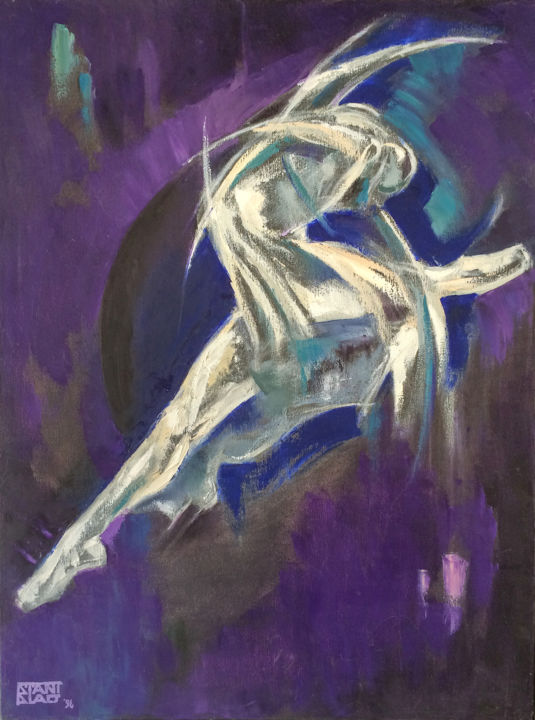 Pittura intitolato "Ballerina" da Stanislao, Opera d'arte originale, Olio