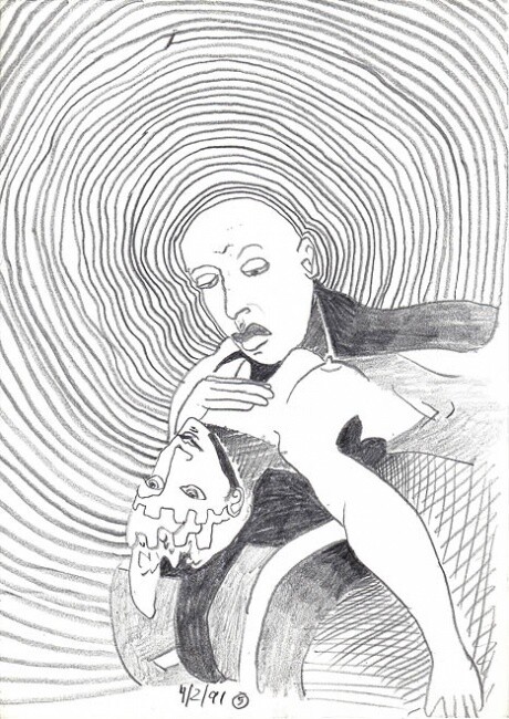 Drawing titled "ID 556_E Drawings -…" by Stanislaus Szypura (Stacho), Original Artwork