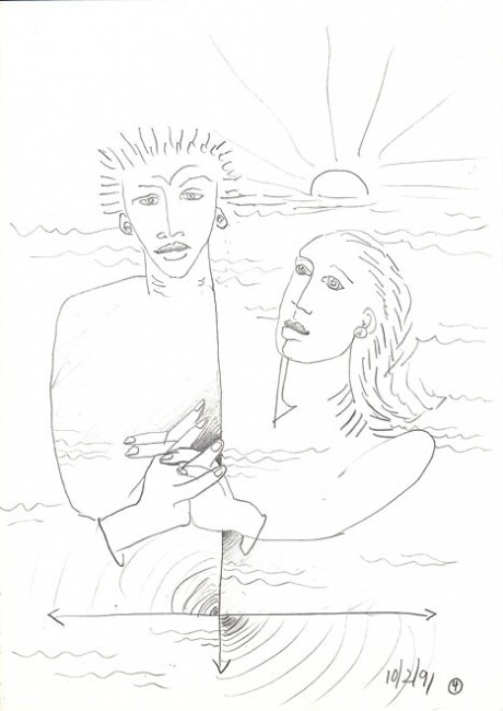 Dibujo titulada "ID 644_E Drawings -…" por Stanislaus Szypura (Stacho), Obra de arte original