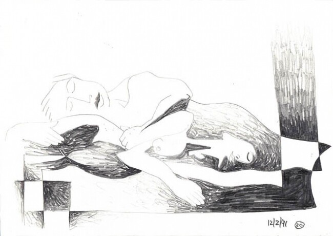 Dibujo titulada "ID 695_E Drawings -…" por Stanislaus Szypura (Stacho), Obra de arte original