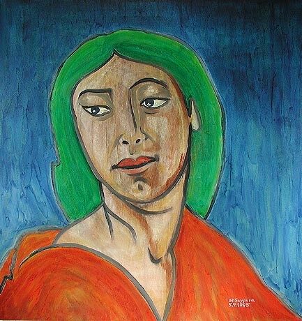 Painting titled "ID 657 Human being…" by Stanislaus Szypura (Stacho), Original Artwork