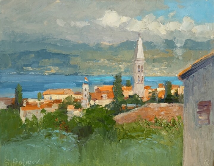 Ζωγραφική με τίτλο "Supetar1. Croatia" από Stanislav Antipov, Αυθεντικά έργα τέχνης, Λάδι