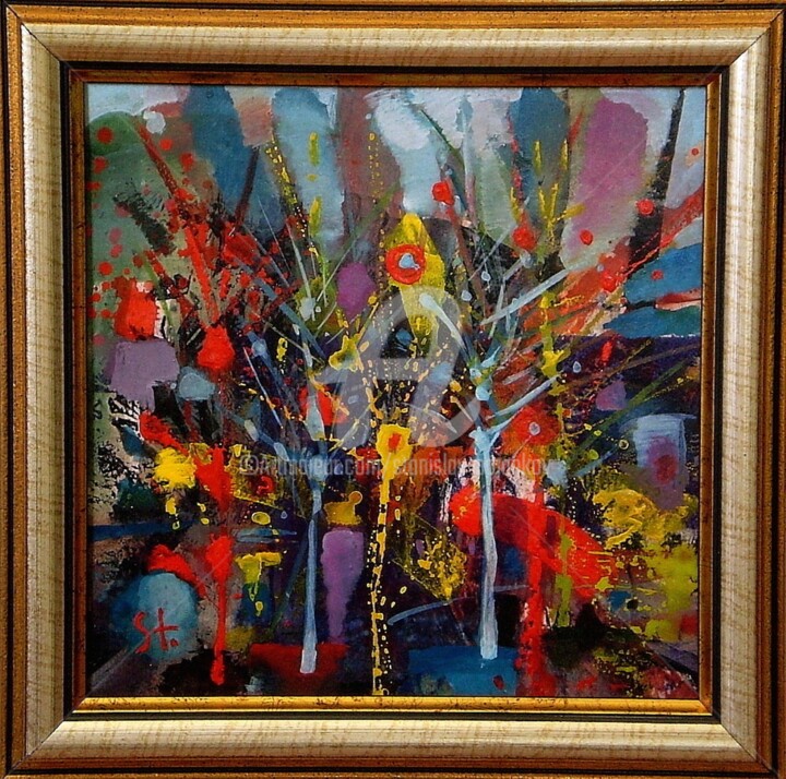 Peinture intitulée "Autumn-XXXVII" par Stanislav Bojankov, Œuvre d'art originale, Acrylique