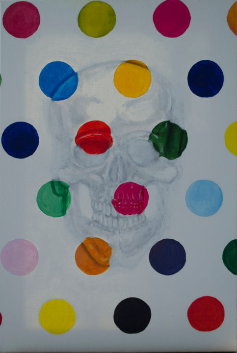 Peinture intitulée "Scull 3" par Stanislav Motornyi, Œuvre d'art originale, Huile