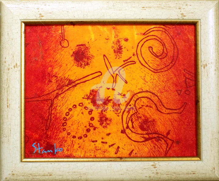 Printmaking titled "Mistery-I" by Stanislav Bojankov, Original Art, Engraving