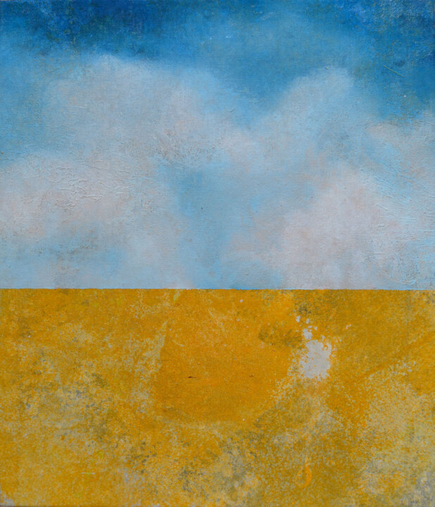 Painting titled "Sky" by Emiliano Stella, Original Artwork, Acrylic