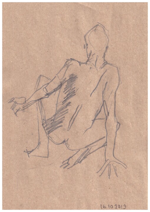Dessin intitulée "that man" par Startistgallery, Œuvre d'art originale, Crayon