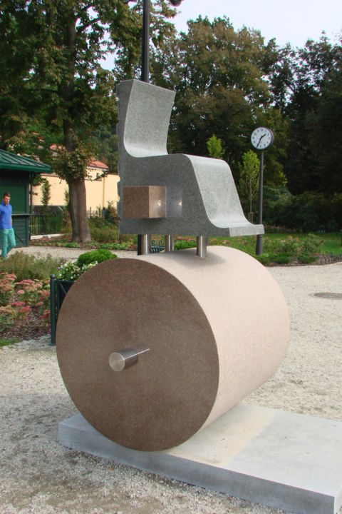 Escultura titulada "dsc06340.jpg" por Stasys Zirgulis, Obra de arte original, Piedra