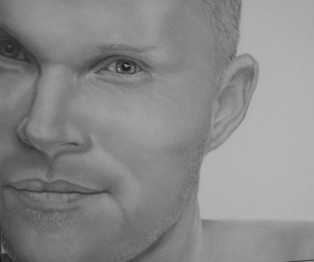 Drawing titled "Graphite Portrait o…" by Tracey Costescu, Original Artwork