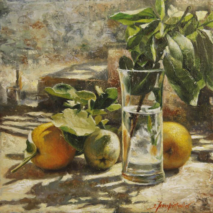 Malarstwo zatytułowany „Morning” autorstwa Stathis Koukopoulos, Oryginalna praca, Olej