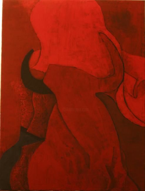 Painting titled "torero 1" by Stecchi Massimo, Original Artwork