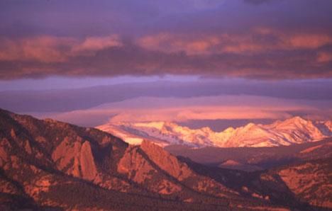Photography titled "Flatirons from Davi…" by Peter Steele, Original Artwork