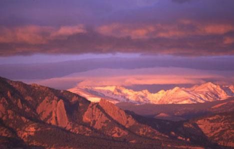 Photographie intitulée "Flatirons from Davi…" par Peter Steele, Œuvre d'art originale