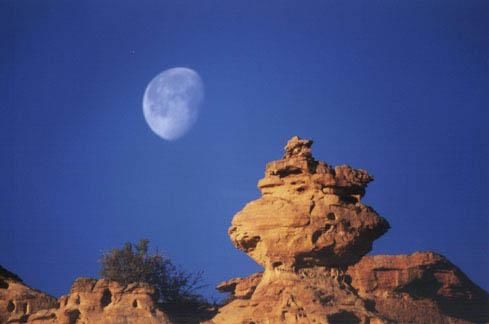 Photography titled "Moon Hoodoo" by Peter Steele, Original Artwork